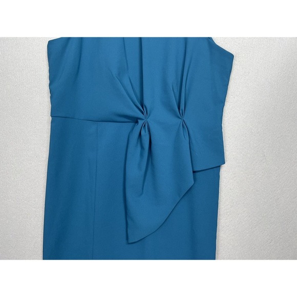 Kay Unger Megan Jewel Neck Column Gown in Baltic Blue New $298 Plus ~Size 18 - Picture 11 of 16